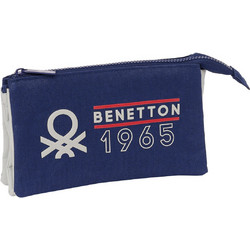 Safta Benetton Varsity Κασετίνα Navy Μπλε 812406744