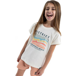District75 Παιδικό T-Shirt Κοντομάνικο Λευκό 124KGSS-094-092