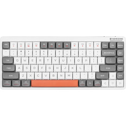 Tracer Fina 84 Μηχανικό Gaming Πληκτρολόγιο TenKeyLess με Outemu Red Διακόπτες RGB White Grey