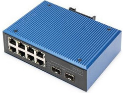 Digitus DN-651147 Unmanaged L2 Switch με 8 Θύρες Ethernet 100Mbps και 2 SFP θύρες