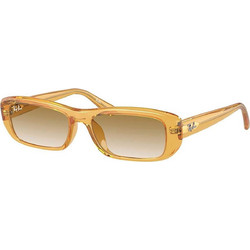 Ray-Ban RB4436D 668213 Ανδρικά Γυαλιά Ηλίου Ορθογώνια Κοκάλινα Κίτρινα με Καφέ Polarized Φακό