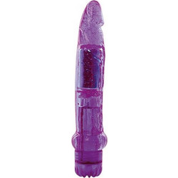 Toyz4lovers Jammy Jelly Dazzly Glitter Ρεαλιστικός Δονητής Δονητής Jelly 18.5cm Μωβ