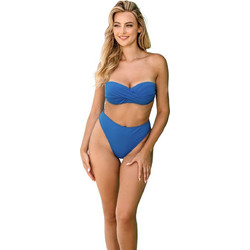 ETNA Alice Bikini Set Strapless με Ενίσχυση Ψηλόμεσο Μπλε 194019