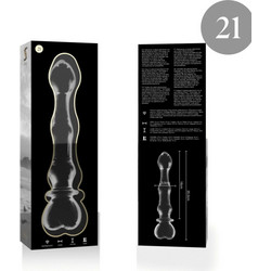 Ibiza Nebula Series 21 Borosilicate Γυάλινο Dildo 20.5cm Clear