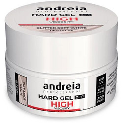 Andreia High Glitter Soft White Hard Gel 22gr