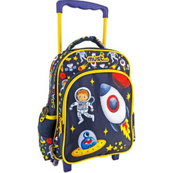 Must Space Adventure Σχολική Τσάντα Τρόλεϊ Νηπιαγωγείου Πολύχρωμη 585594