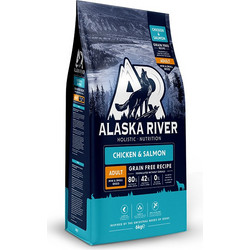 Alaska River Adult Small & Mini Breed Grain Free with Chicken & Salmon 6kg