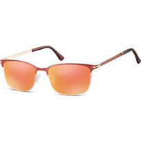 Sunoptic SRR-899F Γυναικεία Γυαλιά Ηλίου Τετράγωνα Μεταλλικά Κόκκινο με Πορτοκαλί Polarized Φακό