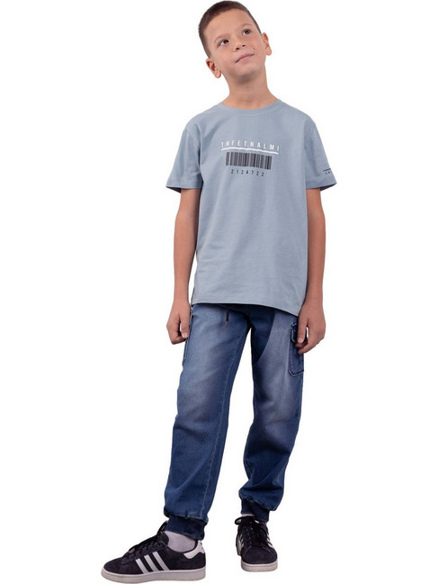 Hashtag Παιδικό T-Shirt Κοντομάνικο Μπλε 242747-01