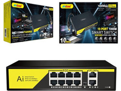 Andowl Q-JH08 Unmanaged L2 Switch με 10 Θύρες Ethernet 1Gbps