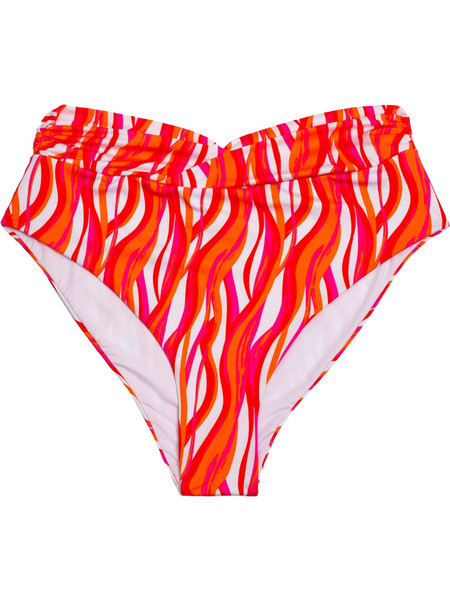 Rock Club Ψηλόμεσο Bikini Slip Φούξια Κοραλί BP-1735