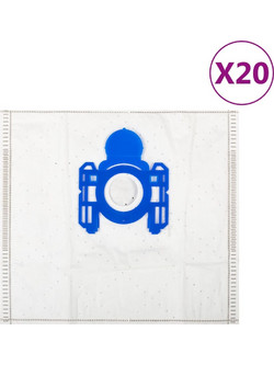 VidaXL 30240 Σακούλες Σκούπας 20τμχ Συμβατές με Σκούπα AEG