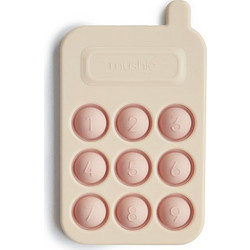 Mushie Μασητικό Press Toy Phone Blush