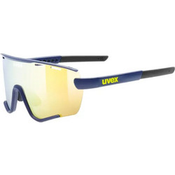 Uvex SPORTSTYLE 236 Ανδρικά Γυαλιά Ηλίου Μάσκα Κοκάλινα Μαύρα με Κίτρινο Καθρέπτη Φακό