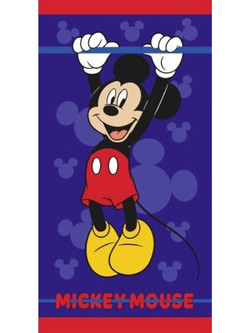 Aymax Mickey Mouse Παιδική Πετσέτα Θαλάσσης Microfiber Navy Μπλε 70x140cm AYM-081MCK-BTM