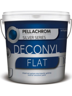 Pellachrom Deconyl Flat Πλαστικό Χρώμα Εσωτερικού Χώρου Λευκό 10lt