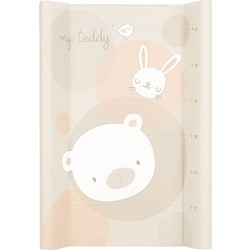 KikkaBoo My Teddy Σκληρή Αλλαξιέρα Μωρού Πλαστική 70x50cm Μπεζ