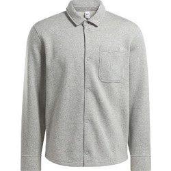 Reebok Ανδρικό Πουκάμισο Βαμβακερό Μακρυμάνικο Overshirt Γκρι II0698