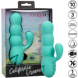 CalExotics Del Mar Diva Rabbit Δονητής Rabbit 9.5cm Aqua Πράσινος