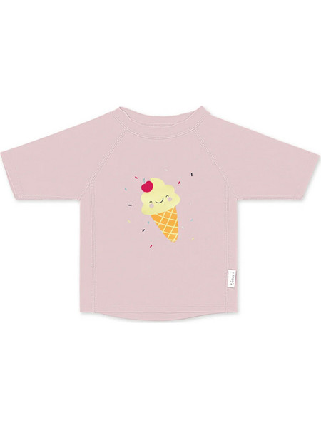 Saro Ice Creams Αντηλιακό UV Βρεφικό Μαγιό Μπλούζα για Κορίτσι Ροζ