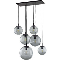 TK Lighting Esme 5384 Κρεμαστό Φωτιστικό Οροφής Πολύφωτο Μαύρο