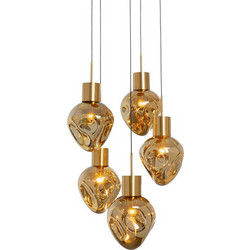 Kare Design Supernova Κρεμαστό Φωτιστικό Οροφής Πολύφωτο E27 Χρυσό KA-56426