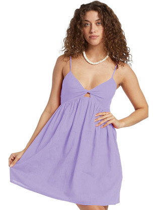 Billabong In Twist Mini Καλοκαιρινό Καθημερινό Φόρεμα Λιλά ABJWD00674-PGA0
