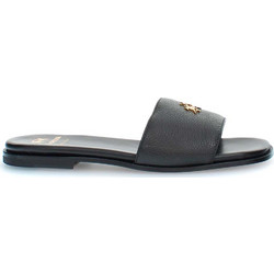 La Martina Δερμάτινα Γυναικεία Σανδάλια Μαύρα 3LFW241540-3710