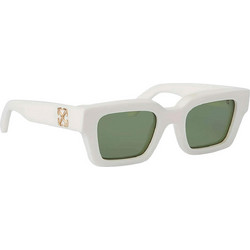Off White OERI126 0155 Γυαλιά Ηλίου Τετράγωνα Κοκάλινα Λευκά με Πράσινο Φακό