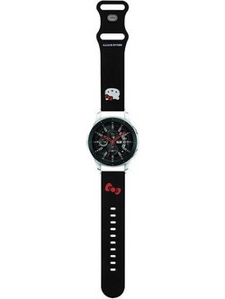Hello Kitty Head Λουράκι Σιλικόνης Black (Universal 22mm)
