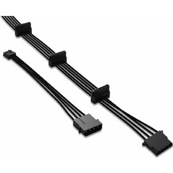 Be Quiet CM-30750 Καλώδιο Τροφοδοσίας 3 x 15-Pin SATA Male to 4-Pin Molex Female 0.7m Black