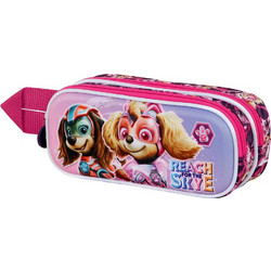 Karactermania Paw Patrol Mighty 3D Κασετίνα Βαρελάκι με 2 Θήκες Ροζ 8445118067941