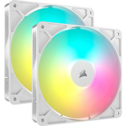 Corsair RS140 ARGB Case Fan 140mm με Σύνδεση 3-Pin 4-Pin PWM 2τμχ White