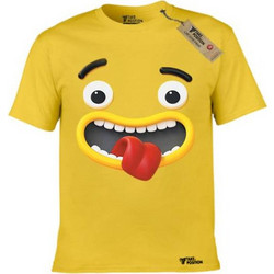 Takeposition H-cool Crazy Face Παιδικό T-Shirt Κοντομάνικο Κίτρινο 806-1386-04