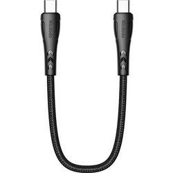 Mcdodo CA-7640 Braided USB-C to USB-C 60W 0.2m Black 6921002676403