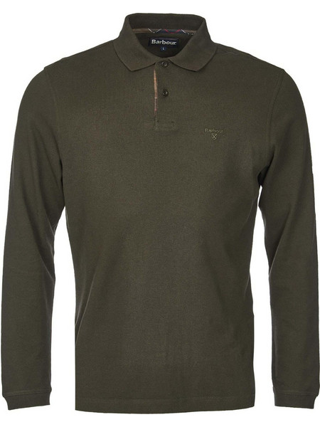 Barbour Ανδρική Μπλούζα Polo Μακρυμάνικη Χακί MML0705-GN91