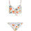 O'Neill Wave Skye Bikini Set Μπουστάκι Floral Λευκό Πορτοκαλί Χακί 92800614224