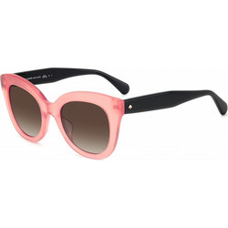 Kate Spade BELAHS-35JF0HA Γυναικεία Γυαλιά Ηλίου Οβάλ Κοκάλινα Μαύρο Ροζ με Καφέ Φακό