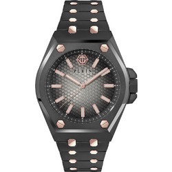 Philipp Plein Extreme Gent Ανδρικό Ρολόι με Μαύρο Μεταλλικό Μπρασελέ PWPMA0424