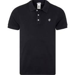 Franklin & Marshall Ανδρική Μπλούζα Polo Κοντομάνικη Μαύρη 403ANS19-0021