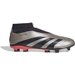 Adidas Predator League LL FG IF6331 Ποδοσφαιρικά Παπούτσια με Τάπες και Καλτσάκι Ασημί Μαύρα