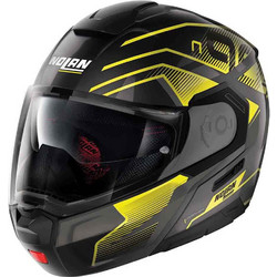 Nolan N90-3 Black Yellow 45 Κράνος Μηχανής Flip-Up 1630gr
