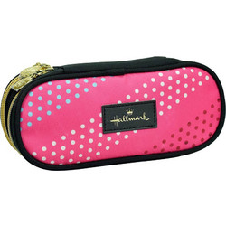 Hallmark Dots Κασετίνα με 2 Θήκες Φούξια 333-29141