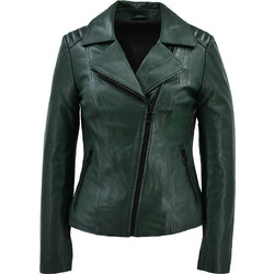 Leather 100 Γυναικείο Μπουφάν Δερμάτινο Μακρύ Κυπαρισσί 07-W-B-068-JUMBO