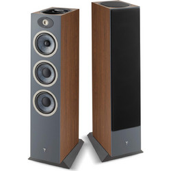 Focal Theva N3-D Ζεύγος Ηχείων Hi-Fi Δαπέδου 250W 3 Δρόμων Dark Wood