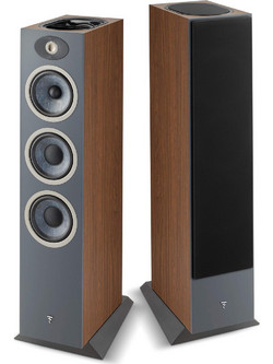 Focal Theva N3-D Ζεύγος Ηχείων Hi-Fi Δαπέδου 250W 3 Δρόμων Dark Wood