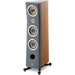 Focal Kanta Νο2 Ζεύγος Ηχείων Hi-Fi Δαπέδου 300W 3 Δρόμων Dark Grey Walnut