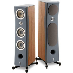 Focal Kanta No2 Ζεύγος Ηχείων Hi-Fi Δαπέδου 300W 3 Δρόμων Dark Grey Mat Walnut