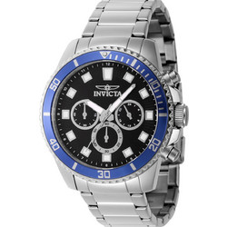 Invicta Pro Diver Ανδρικό Ρολόι Χρονογράφος με Ασημί Μεταλλικό Μπρασελέ 46052
