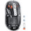 Meetion MT-BTM005 Ασύρματο Bluetooth Ποντίκι Black Transparent